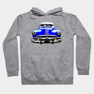 Pontiac Streamliner Silver Streak 1940s American classic car blue Hoodie